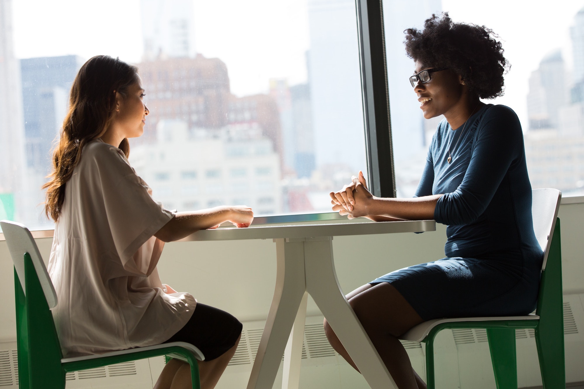 two-employees-discussing-mindfulness